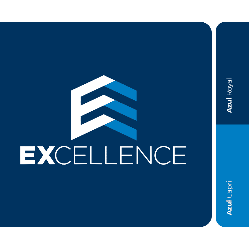 Criação e design de logotipo e identidade visual, com criação de estampa de camisa para a Excellence Soluções Administrativas e Tecnológicas