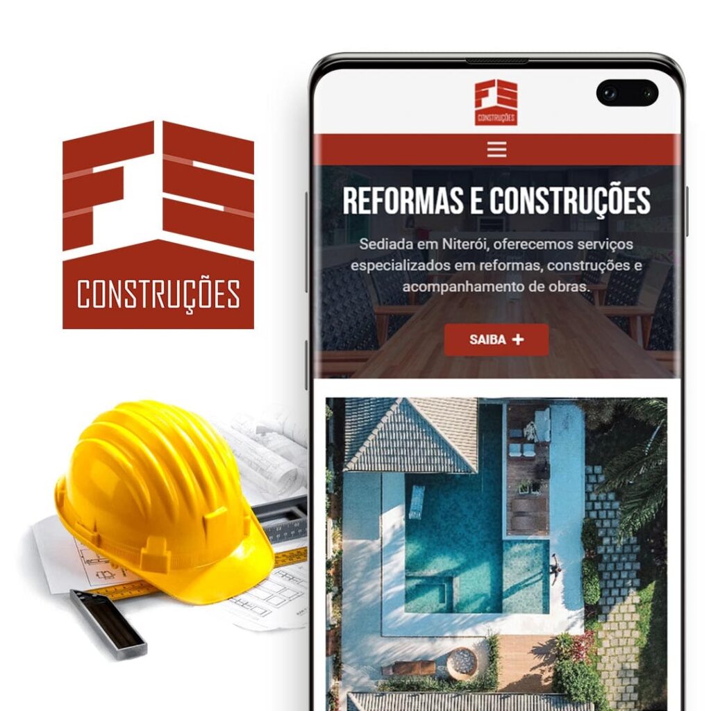 FS Construções - Redesign de Site Institucional