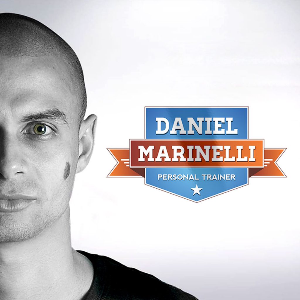 Criação e design de logotipo, impressão de cartões de visita, criativos para as mídias sociais de Daniel Marinelli Personal Trainer