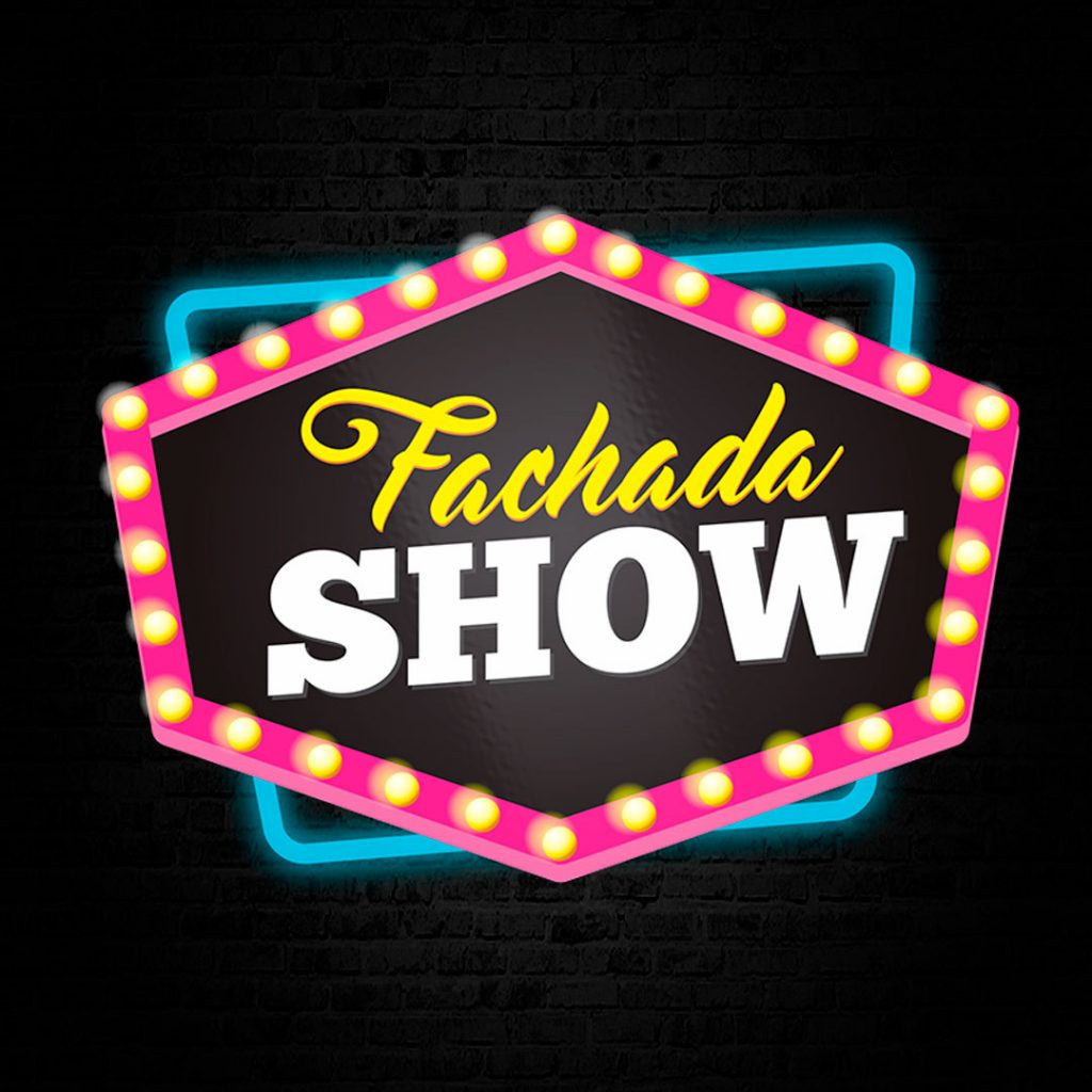 Criação e design de logotipo e identidade visual, elaboração de criativos para as mídias sociais da Fachada Show