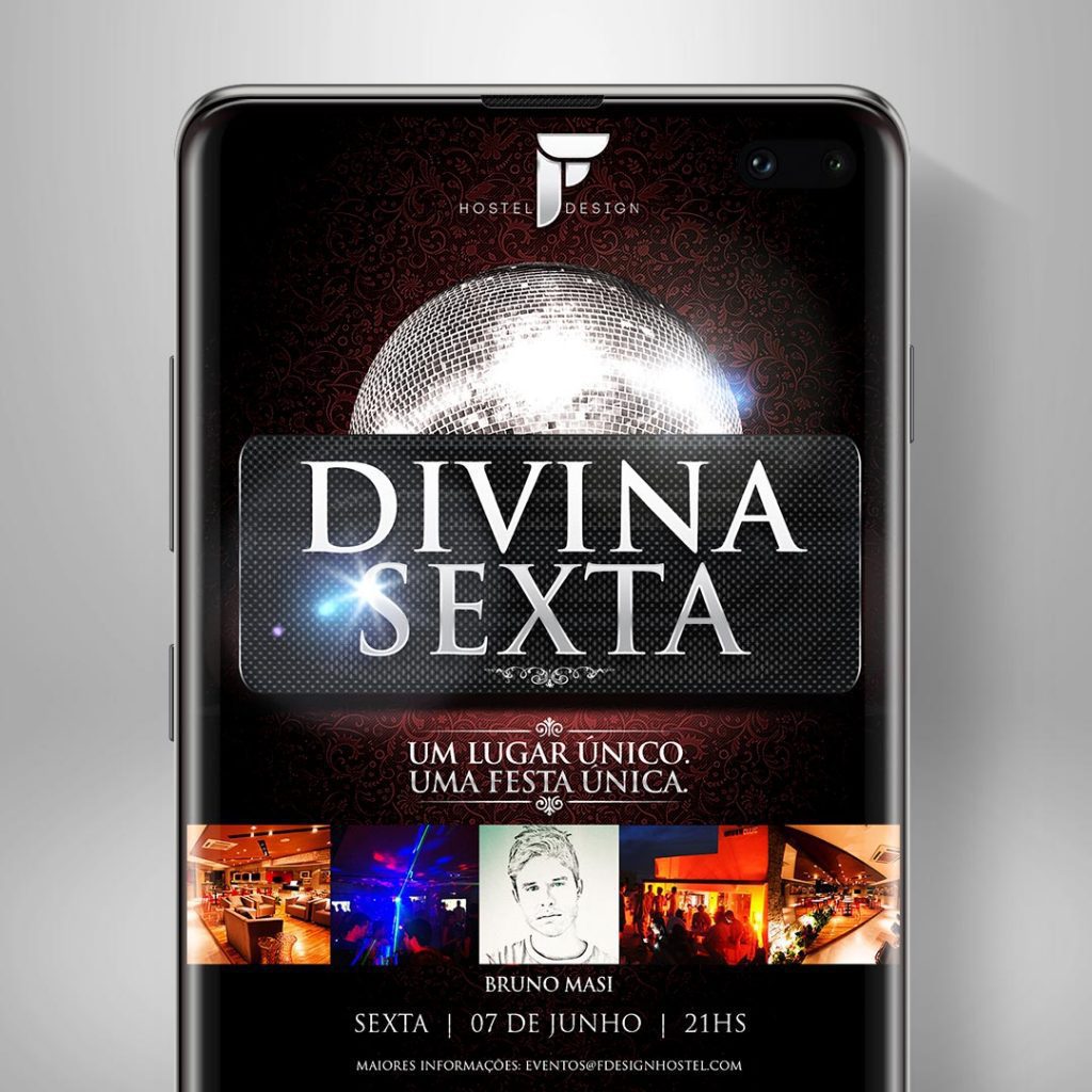 Criação, design e elaboração de criativos para as mídias sociais da F Design Hostel