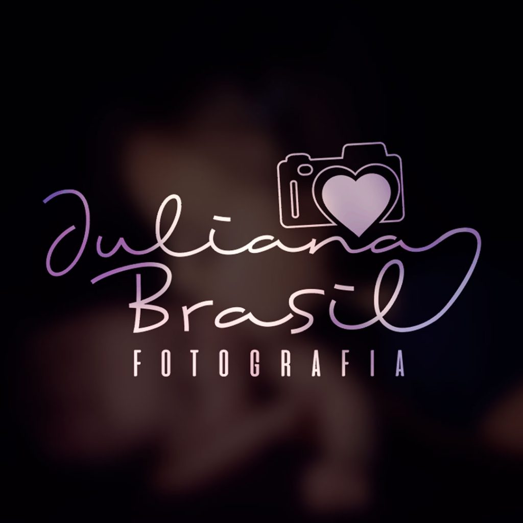 Criação e design de logotipo personalizado para a fotógrafa Juliana Brasil Fotografia