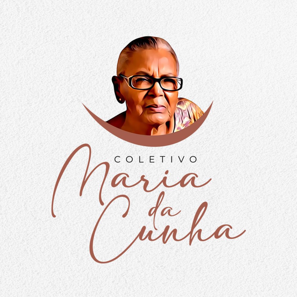 Criação e design de logotipo personalizado, com estilização de foto e definição de identidade visual para o Coletivo Maria da Cunha.