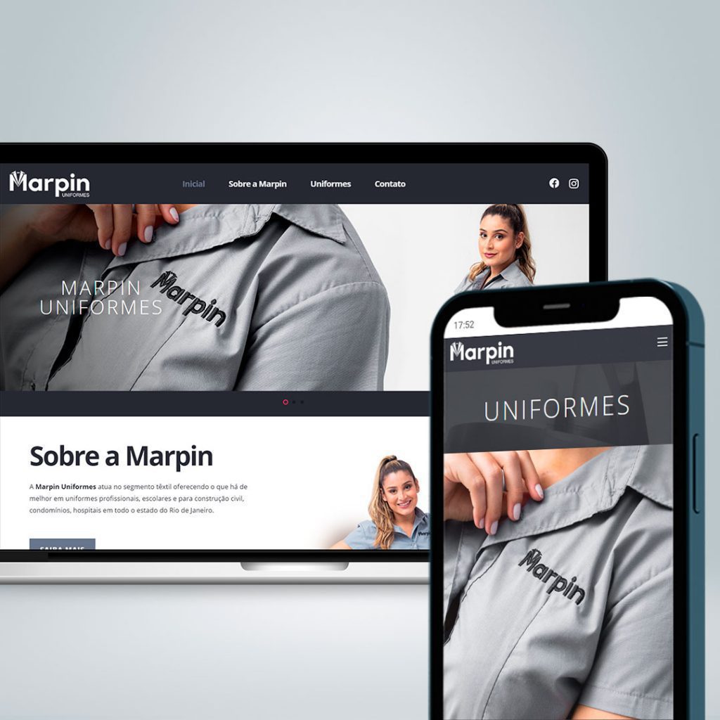 Desenvolvimento de Site Institucional - Marpin Uniformes