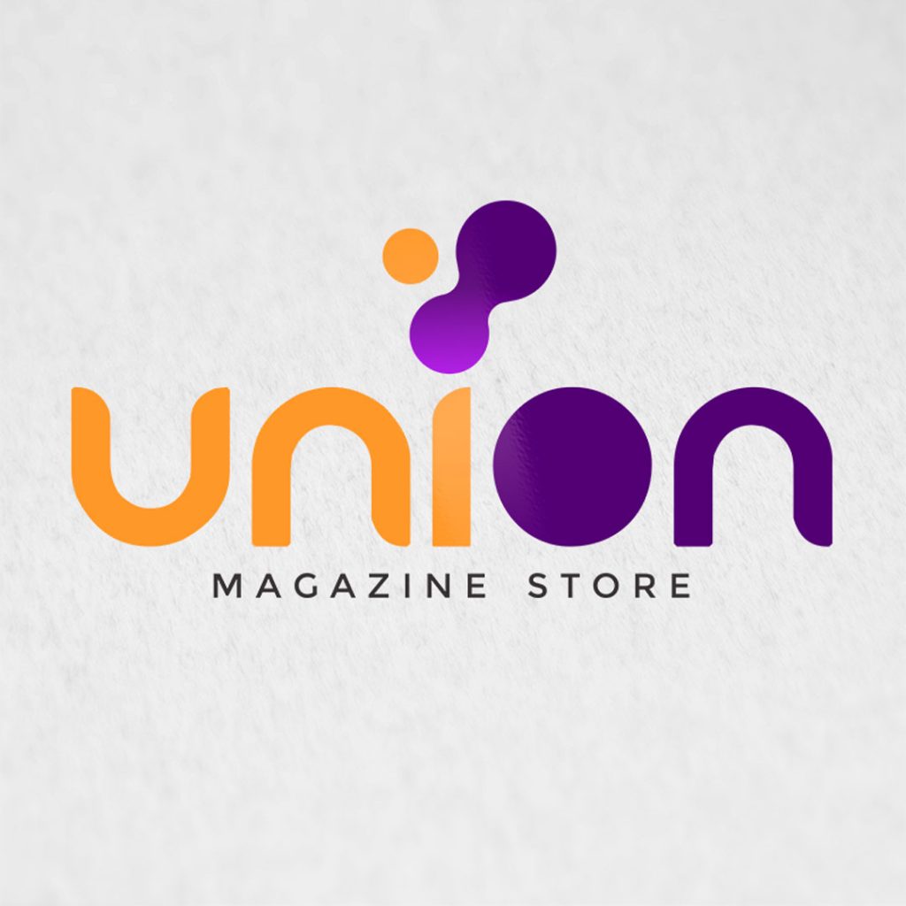 Criação e design de logotipo personalizado, com definição de identidade visual e criação do manual de marca da Union Magazine Store